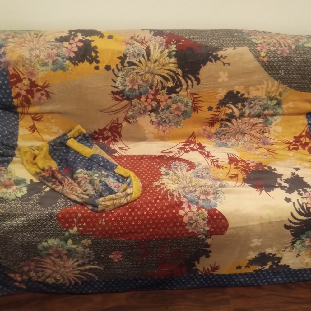 Johnny Was Multicolor Floral Blanket
